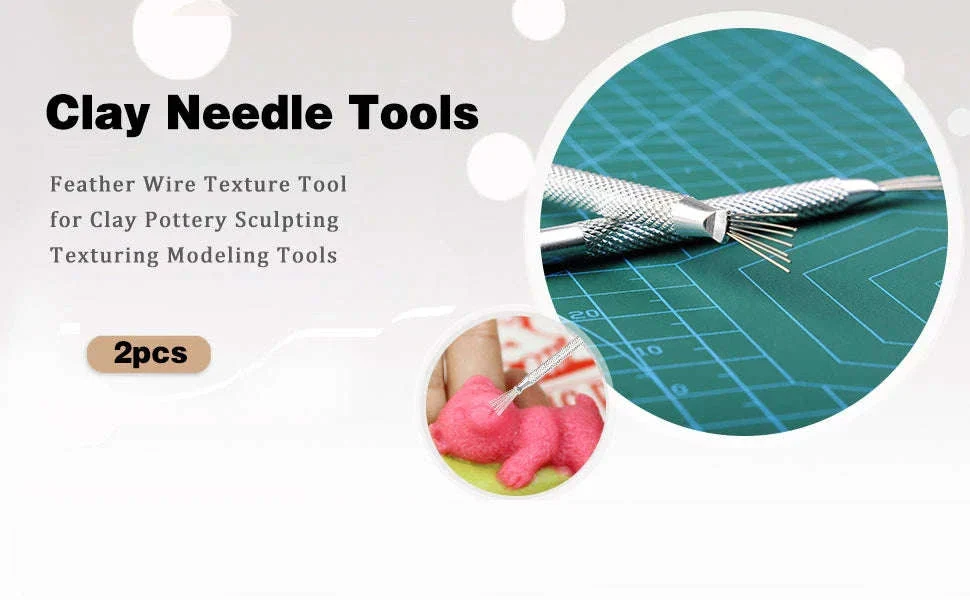 Clay Sculpting Needle & Texture Tool Set for Ceramics and DIY Craft - Image 8