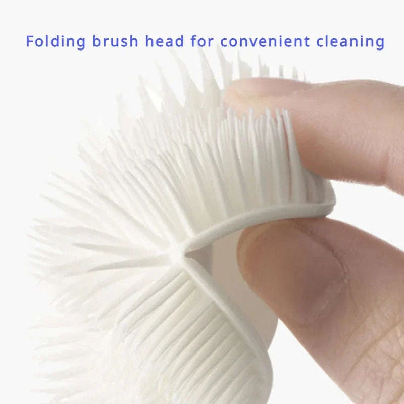 Foldable 360° Silicone Bottle Brush for Deep Cleaning - Image 8