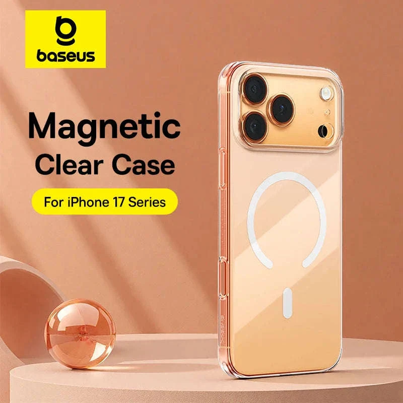 Clear Magnetic iPhone 17 Case with MagSafe Slim Anti-Yellow Cover