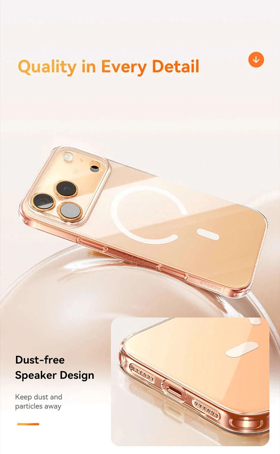 Clear Magnetic iPhone 17 Case with MagSafe Slim Anti-Yellow Cover - Image 35