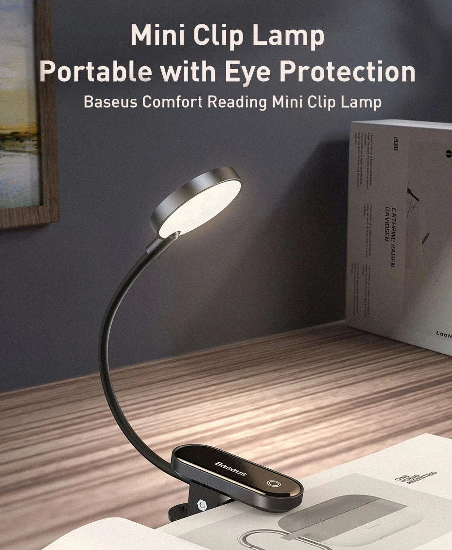 Clip-On LED Desk Lamp with Rechargeable Battery & Touch Dimming - Image 10