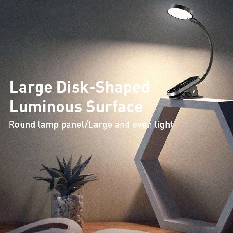 Clip-On LED Desk Lamp with Rechargeable Battery & Touch Dimming - Image 2