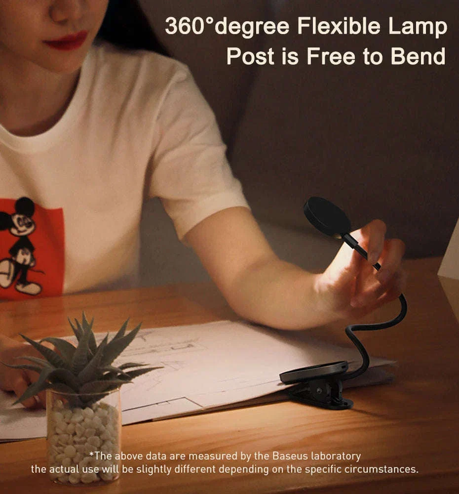 Clip-On LED Desk Lamp with Rechargeable Battery & Touch Dimming - Image 20