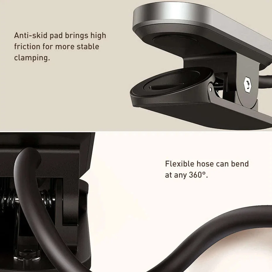 Clip-On LED Desk Lamp with Rechargeable Battery & Touch Dimming - Image 23