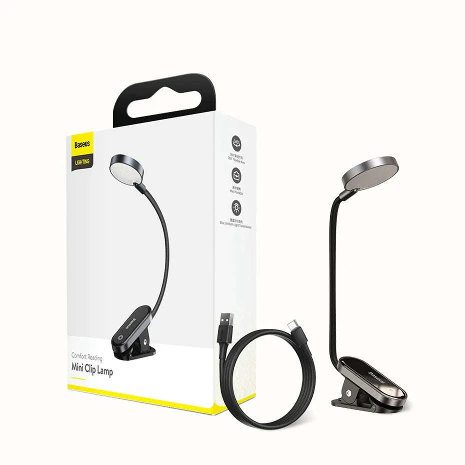 Clip-On LED Desk Lamp with Rechargeable Battery & Touch Dimming - Image 26
