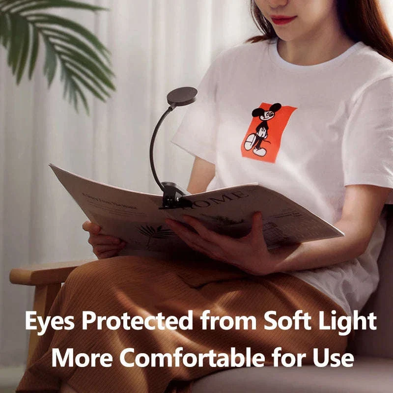 Clip-On LED Desk Lamp with Rechargeable Battery & Touch Dimming - Image 3