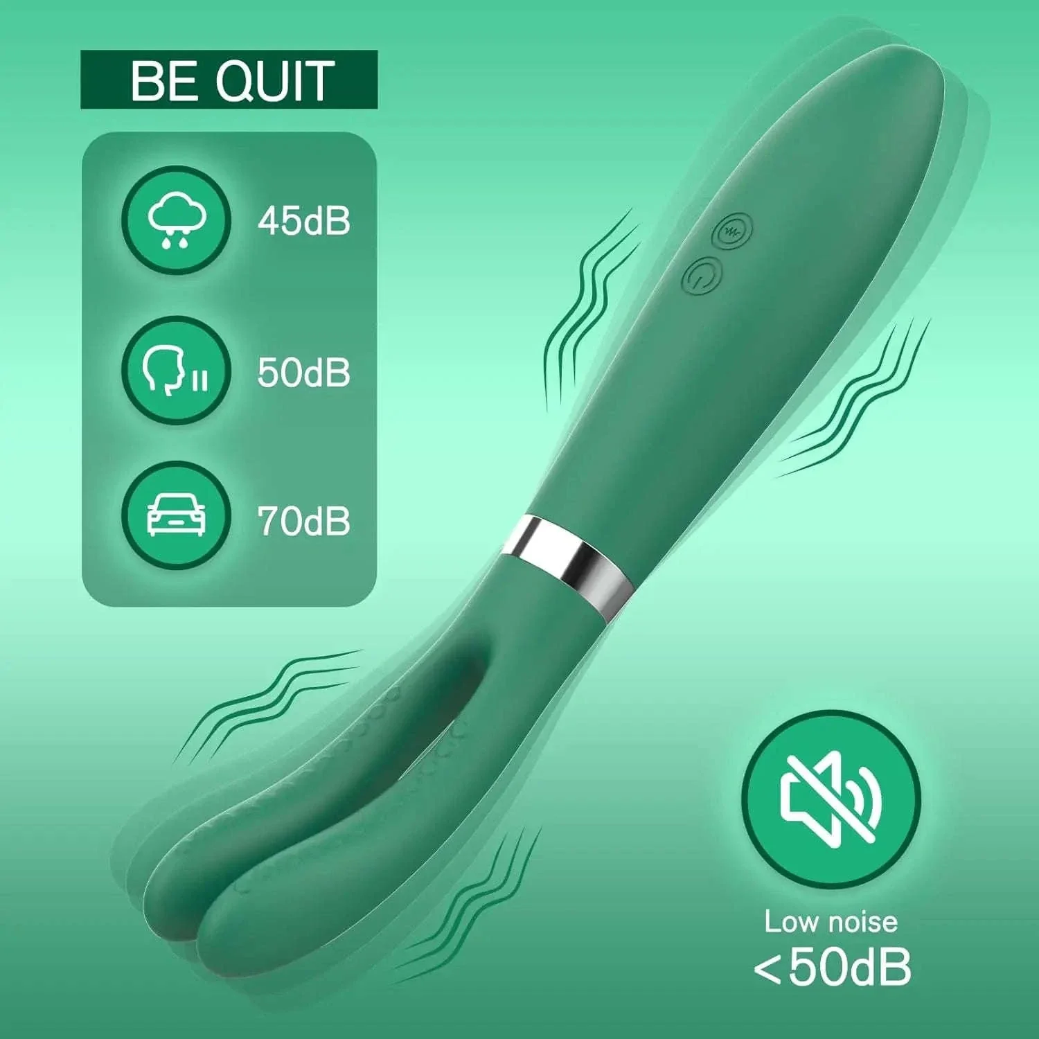 Clitoral Vibrator with Rabbit Ears, 9 Modes, USB Charging - Image 3