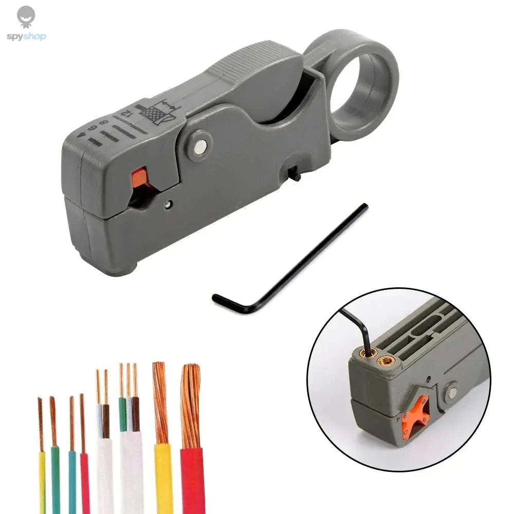 Coaxial Cable Stripper Pliers with Adjustable Blades