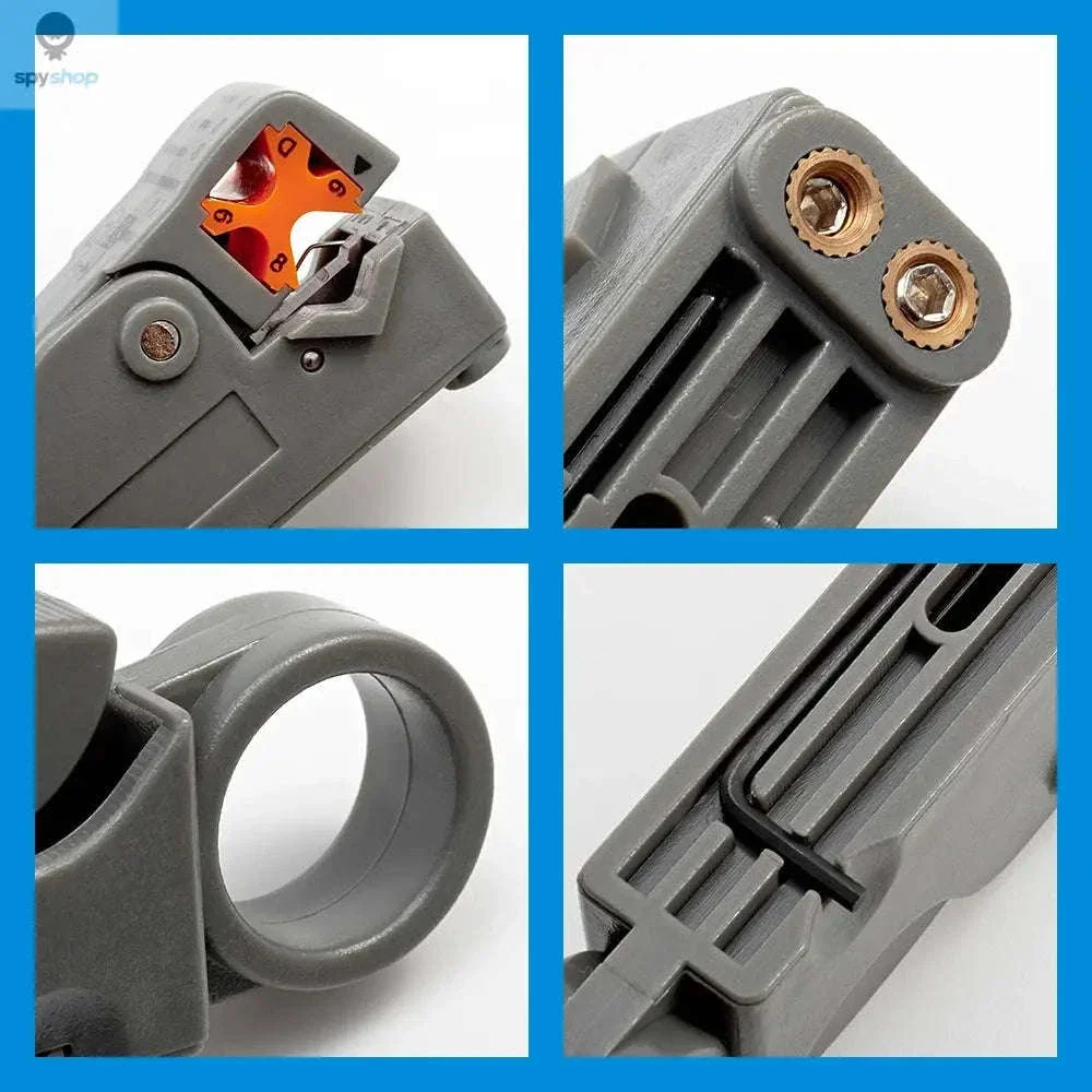 Coaxial Cable Stripper Pliers with Adjustable Blades - Image 4