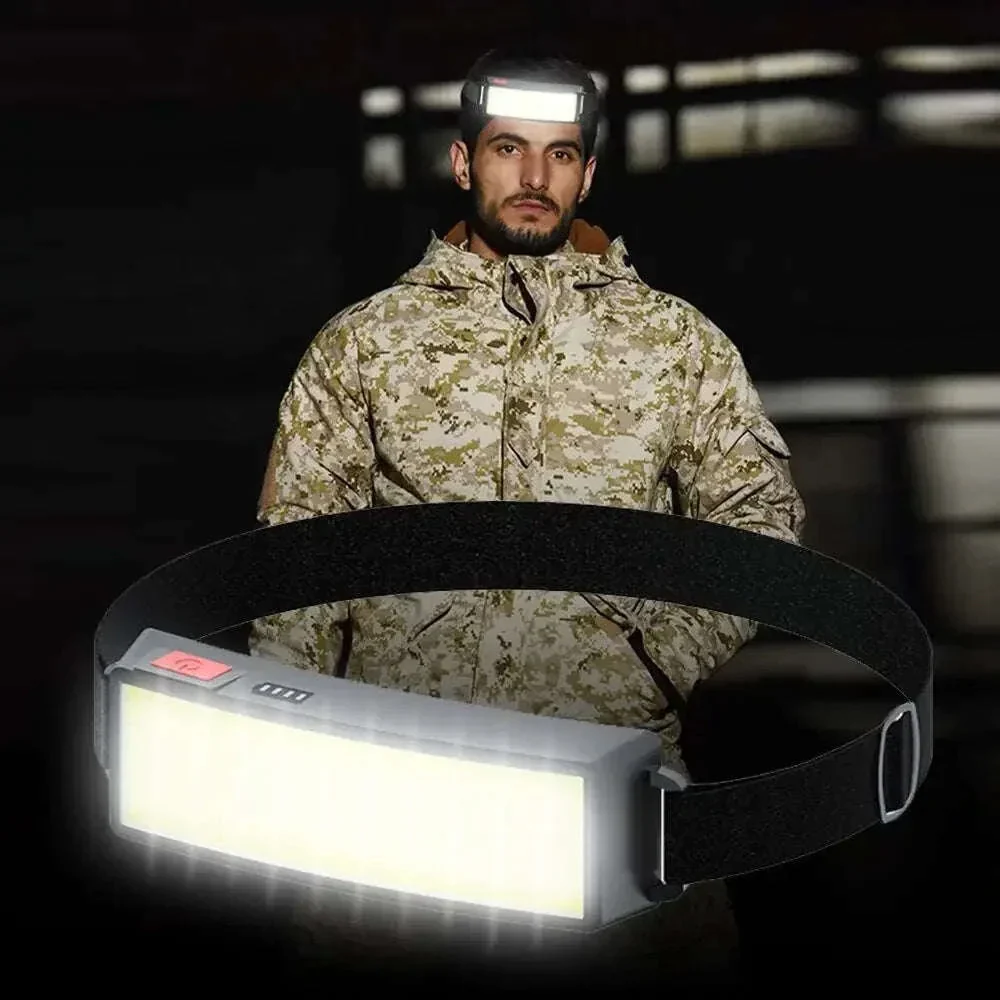COB LED Headlamp 3 Mode USB Rechargeable - Image 8