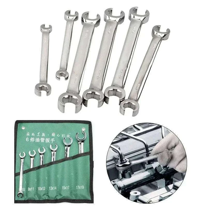 6-Piece Flare Wrench Set for Brake and Fuel Lines - Image 2