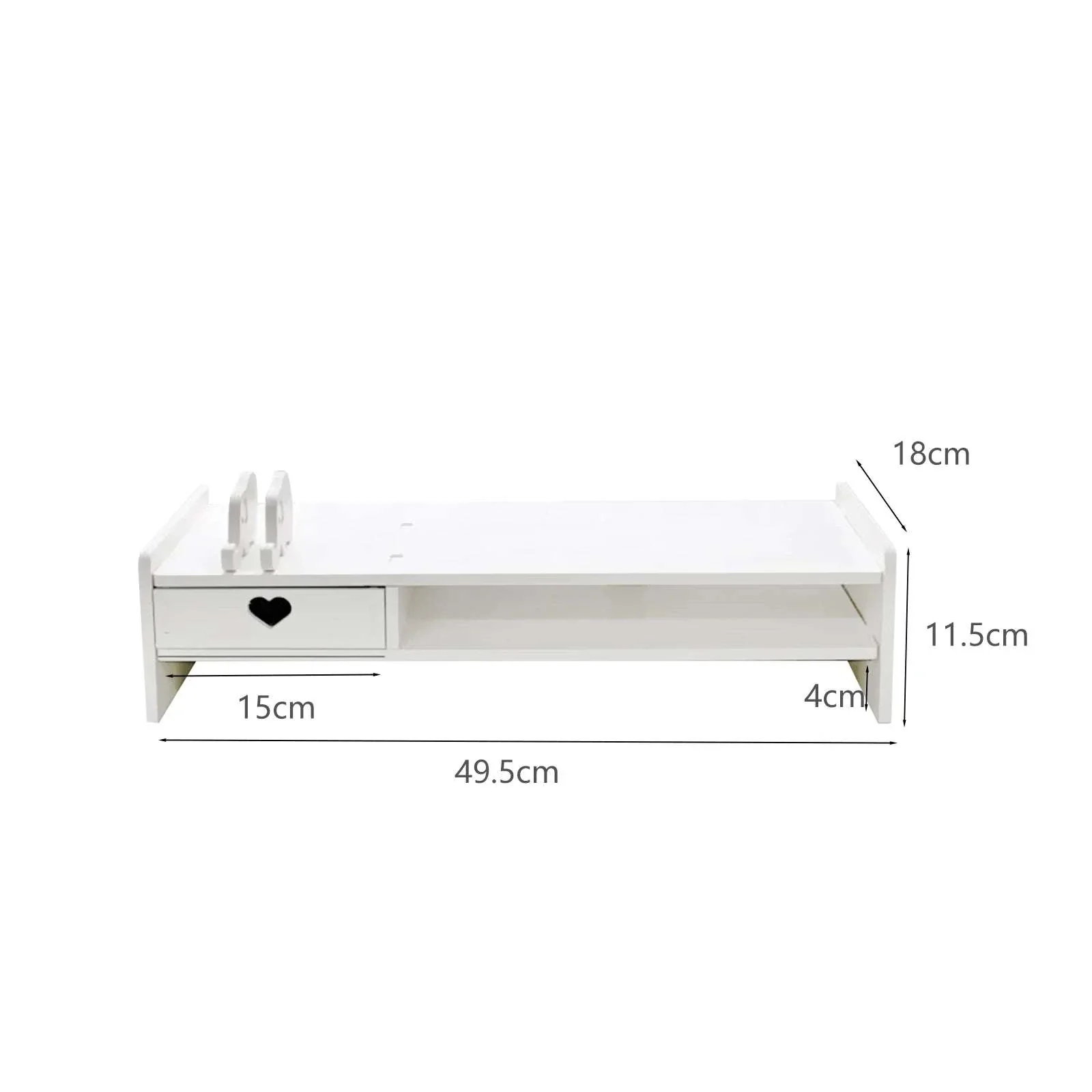 Monitor Stand Riser with Drawer Storage for Desk Organization - Image 8