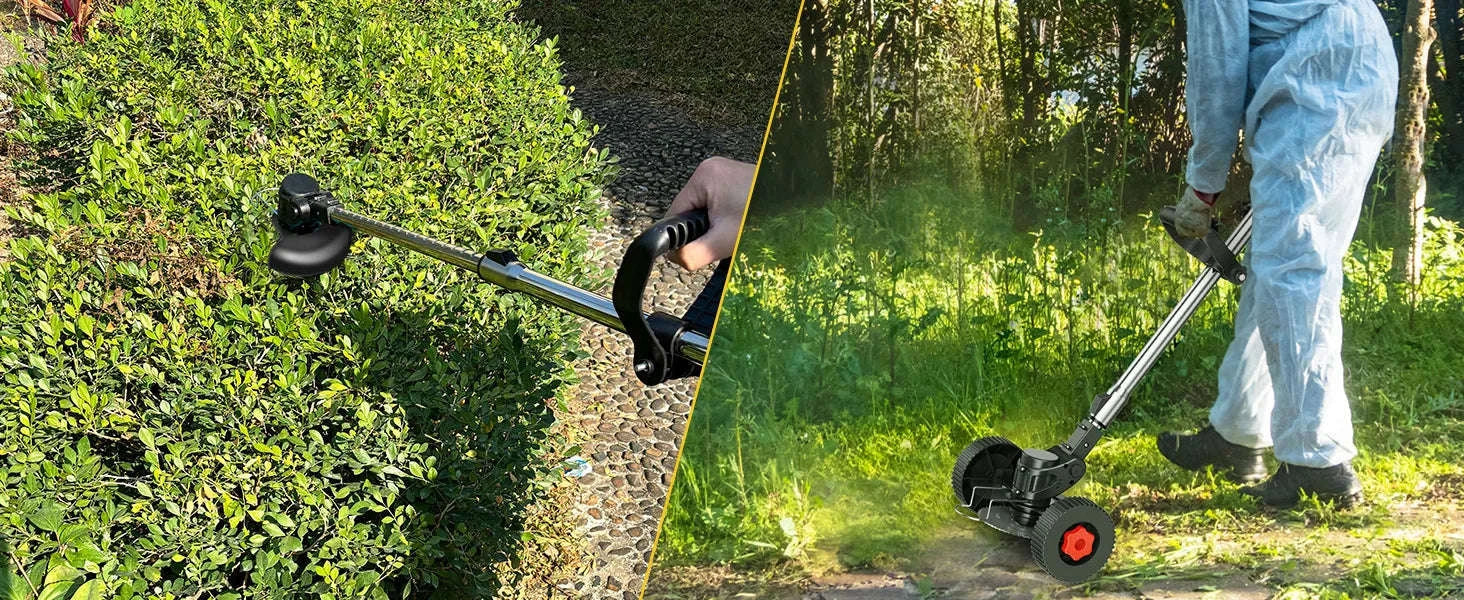24V Cordless Strimmer with Dual Batteries and Blade Set - Image 13