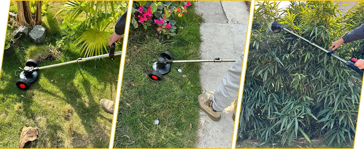 24V Cordless Strimmer with Dual Batteries and Blade Set - Image 21