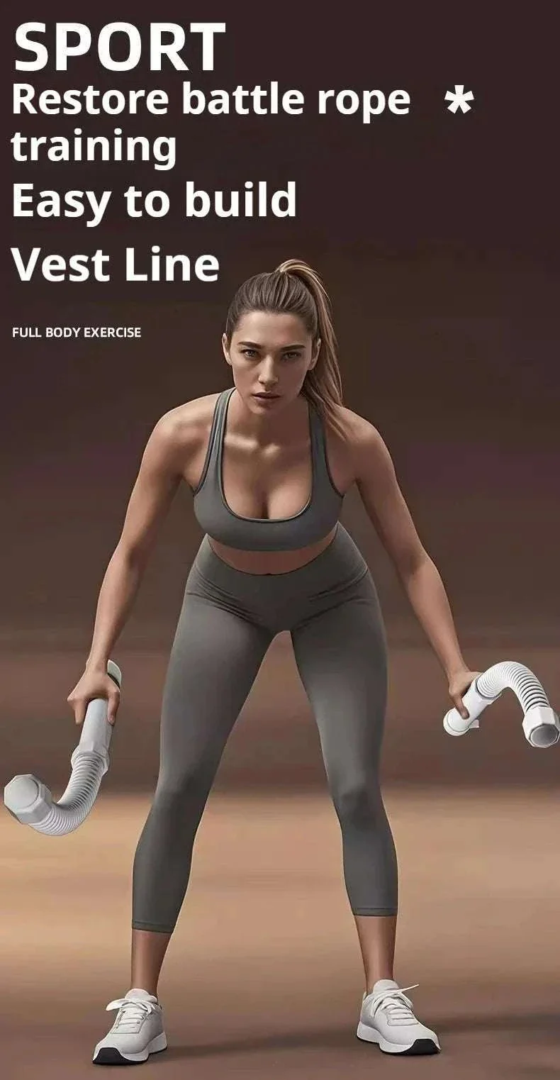 Cordless Battle Rope Training System for Full Body Home Workouts - Image 4