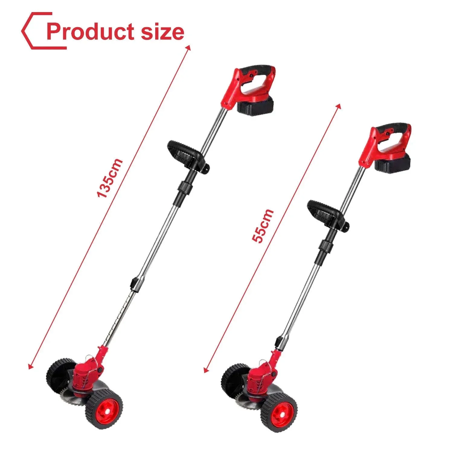 Cordless Electric Grass Trimmer with Adjustable Shaft & 3 Blade Types - Image 20