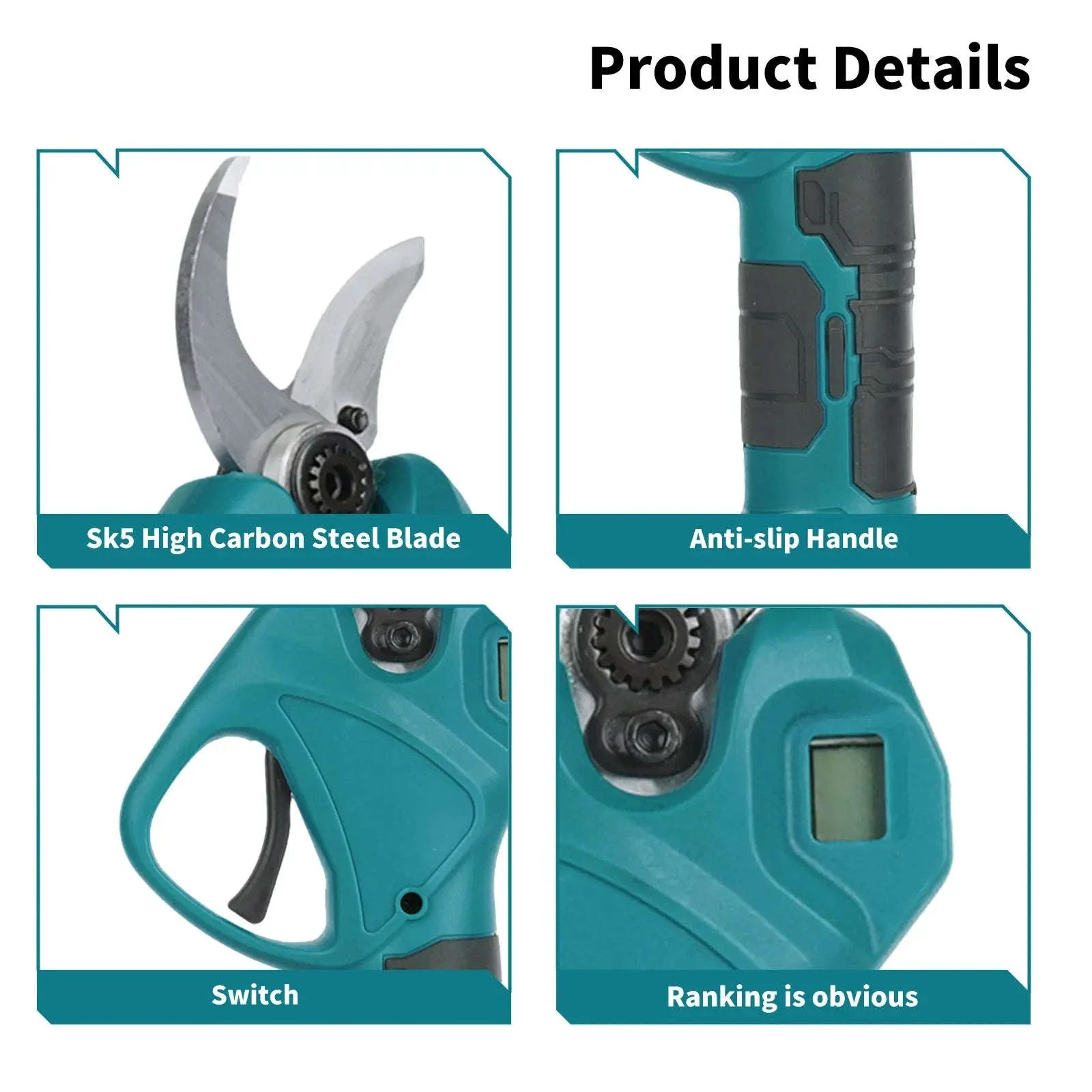 Cordless Electric Pruning Shears 30mm–40mm Brushless Cutter - Image 17