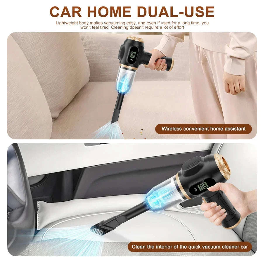 Cordless Handheld Vacuum Cleaner with HEPA Filter for Car & Home - Image 4