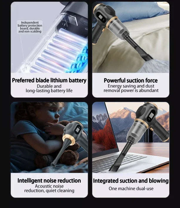 Cordless Handheld Vacuum Cleaner with HEPA Filter for Car & Home - Image 9