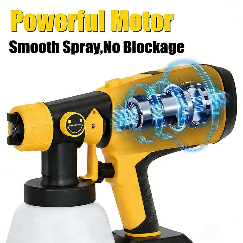 Cordless HVLP Paint Sprayer with 800ml Cup & 3 Spray Patterns - Image 13