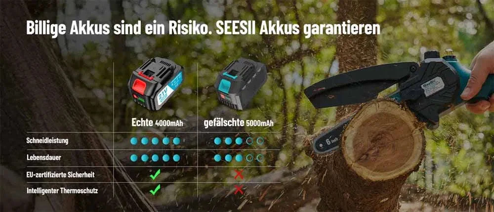 Cordless 6-Inch Mini Chainsaw for Pruning and DIY Cutting - Image 9