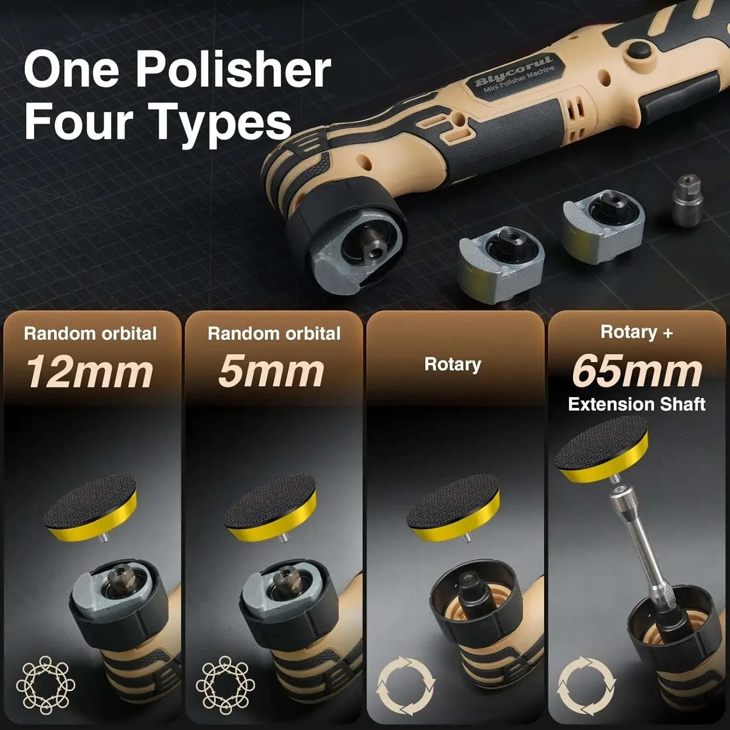Cordless Mini Polisher with 11 Speeds and 2 Batteries - Image 5