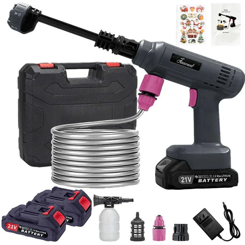 Cordless Portable Pressure Washer Gun with Battery and Hose - Image 18
