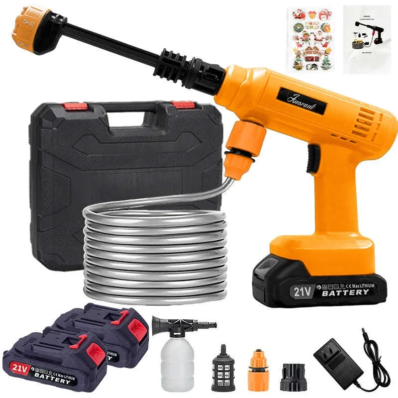 Cordless Portable Pressure Washer Gun with Battery and Hose - Image 19