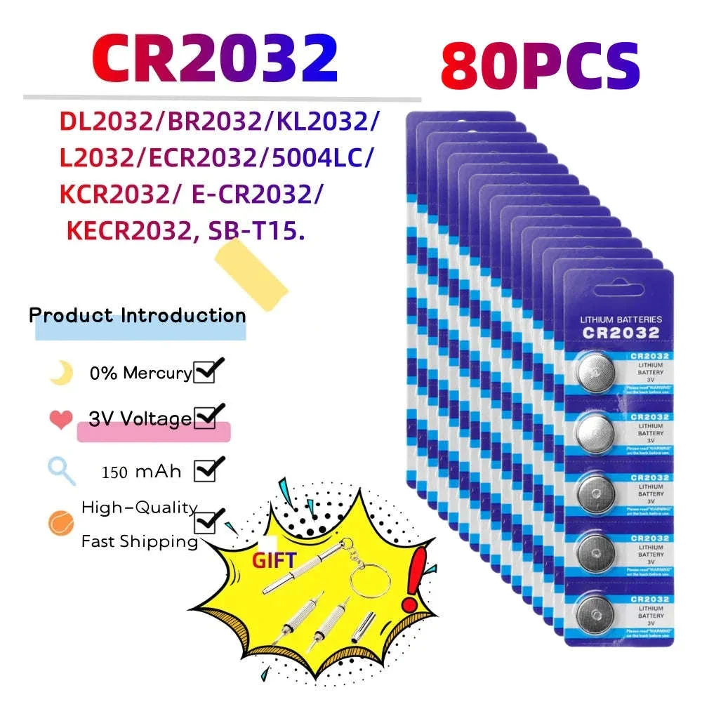 CR2032 3V Button Cell Battery Pack for Remotes, Watches & Electronics - Image 14