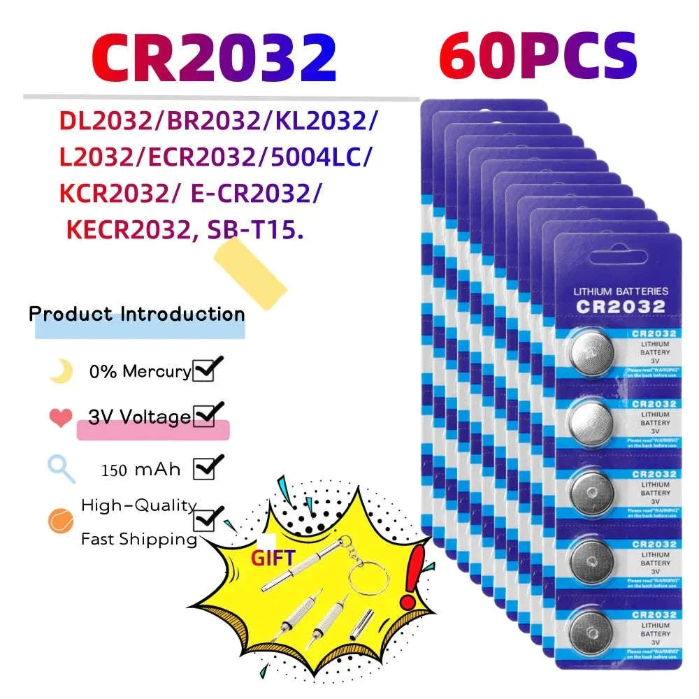 CR2032 3V Button Cell Battery Pack for Remotes, Watches & Electronics - Image 16