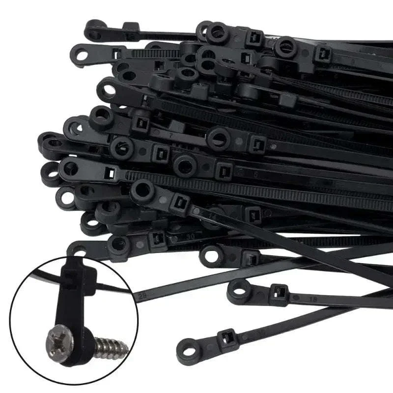 Nylon Cable Ties with Screw Mount for Secure Cable Control - Image 3