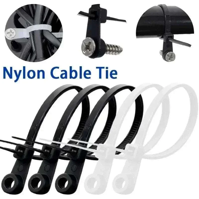 Nylon Cable Ties with Screw Mount for Secure Cable Control - Image 4