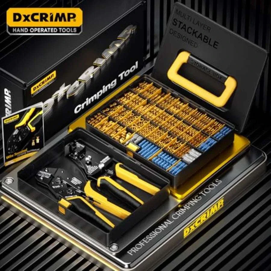 Crimping Tool Kit with 36-Type Open Spade Terminals Set - Image 6