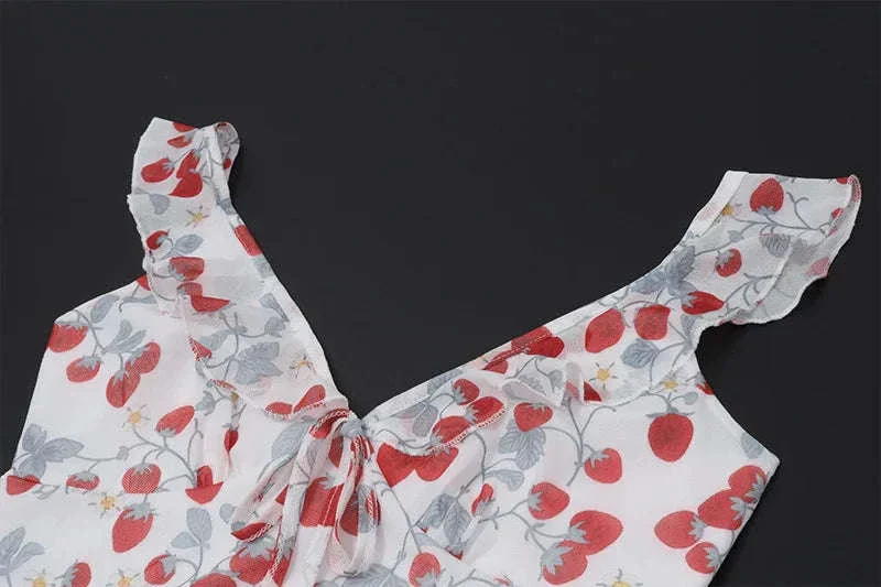 Floral Maxi Dress with Plunge Back and Summer Flow - Image 24