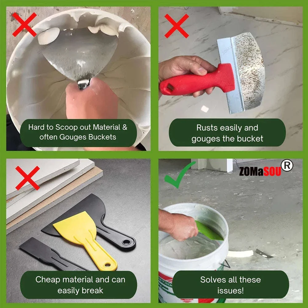 Curved Putty Knife for Drywall Spreading and Scraping - Image 11