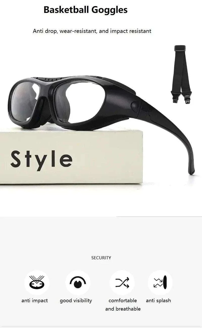 Customizable Basketball Sports Goggles for Clear, Secure Play - Image 9