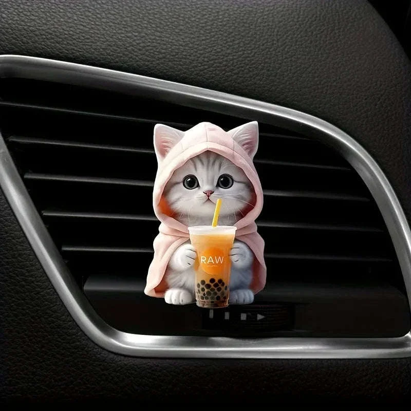 Cute Cat Car Aromatherapy Vent Clip - Image 12