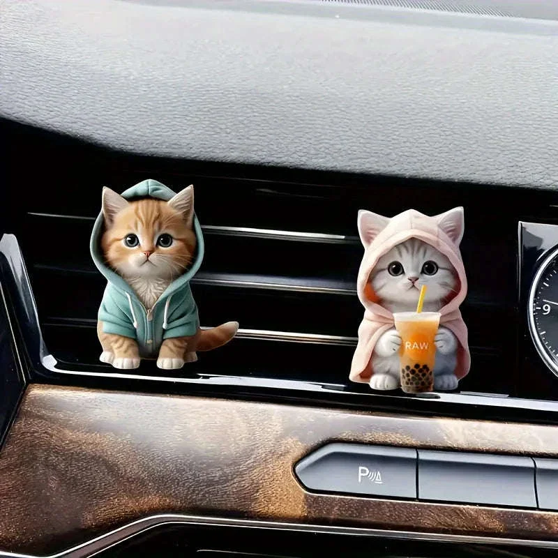 Cute Cat Car Aromatherapy Vent Clip - Image 6