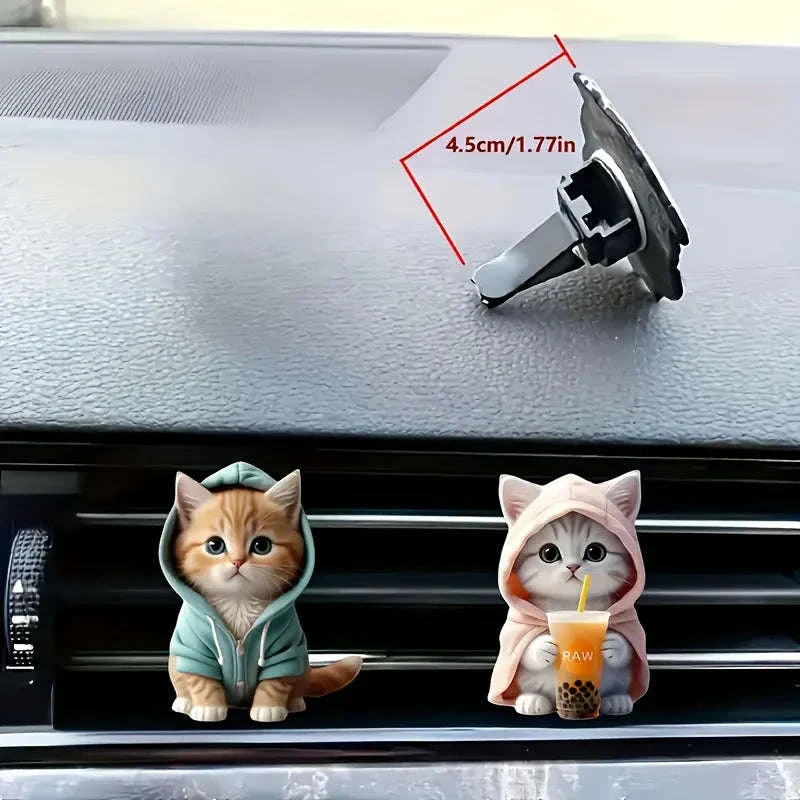 Cute Cat Car Aromatherapy Vent Clip - Image 7