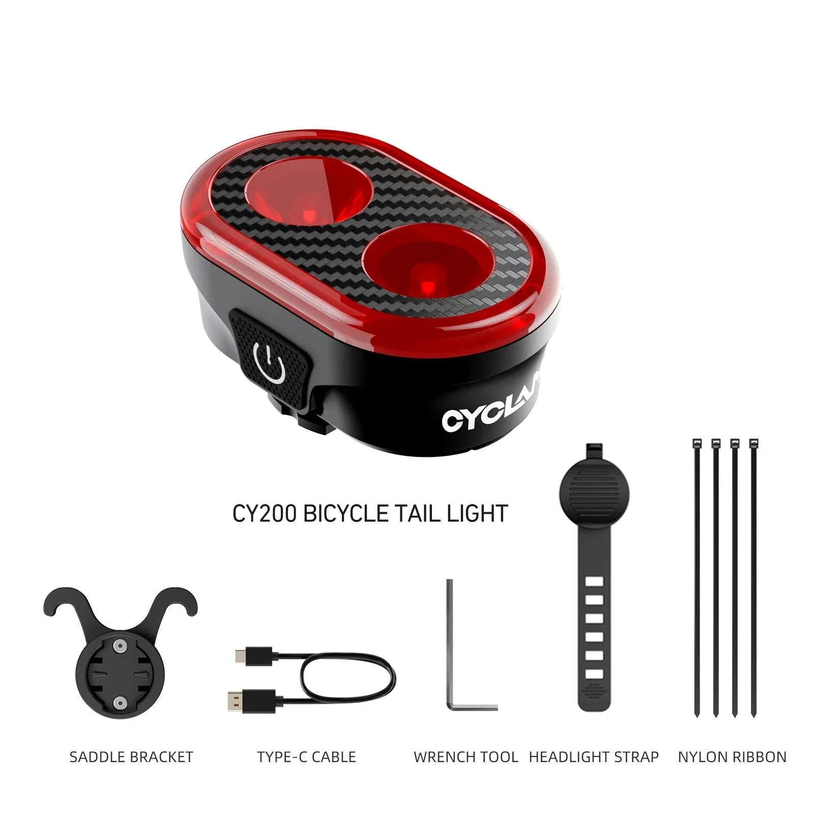 CY300T Bicycle Smart Brake Sensing Lights for Safer Rides - Image 17