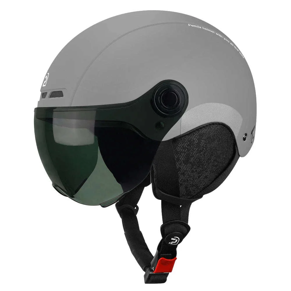 Cycling Helmet with Goggles and Ear Protection - Image 12