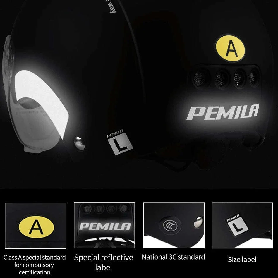 Cycling Helmet with Goggles and Ear Protection - Image 3