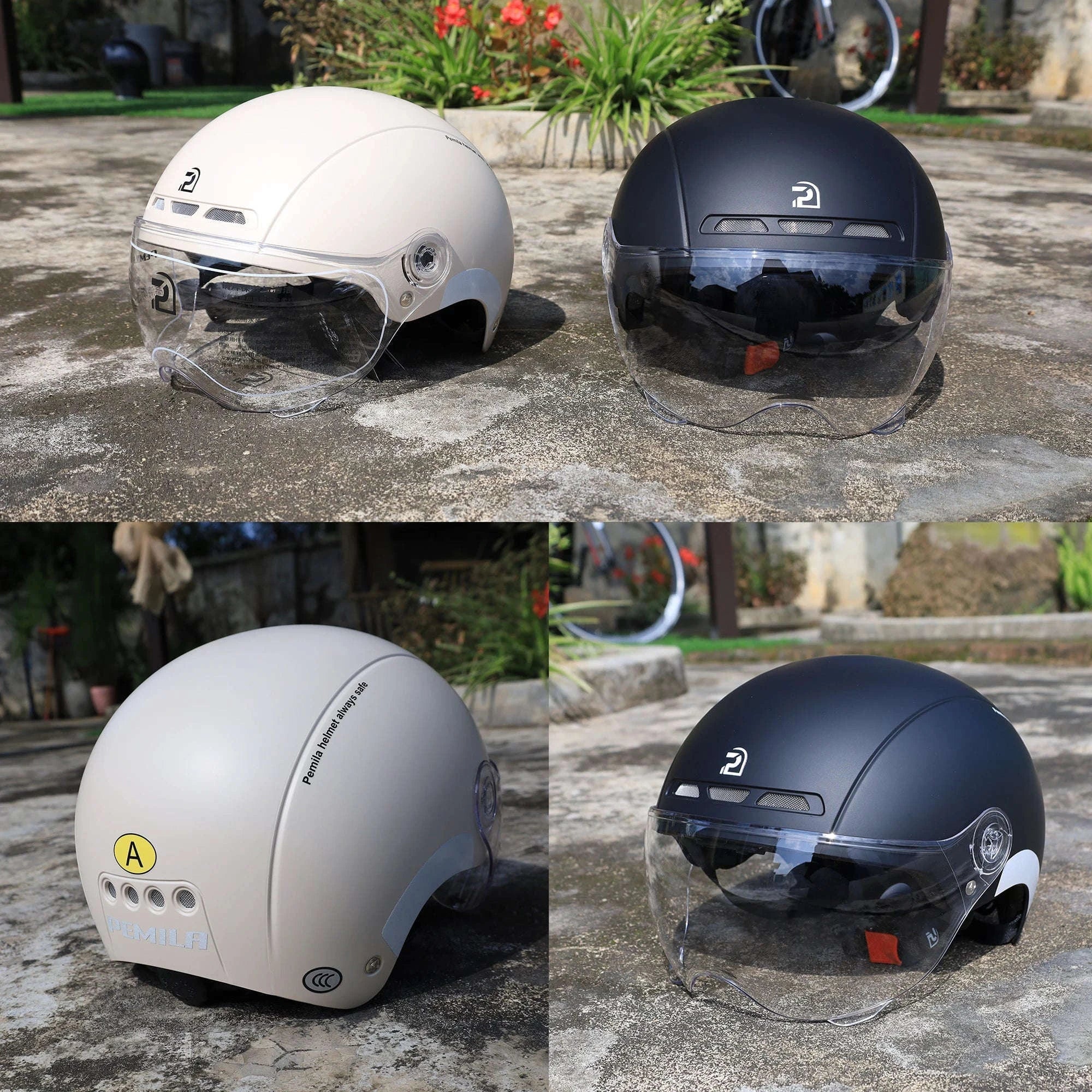 Cycling Helmet with Goggles and Ear Protection - Image 5