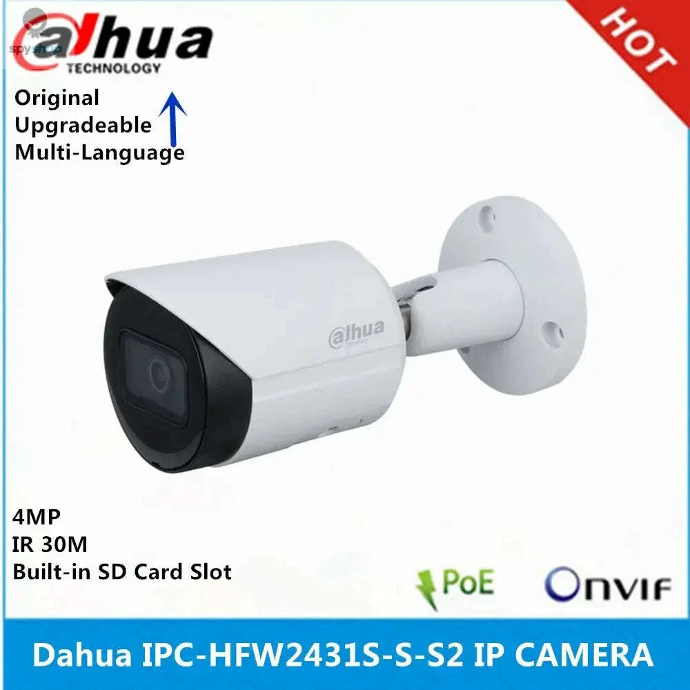 Dahua IPC-HFW2441S-S 4MP PoE Outdoor Bullet Security Camera