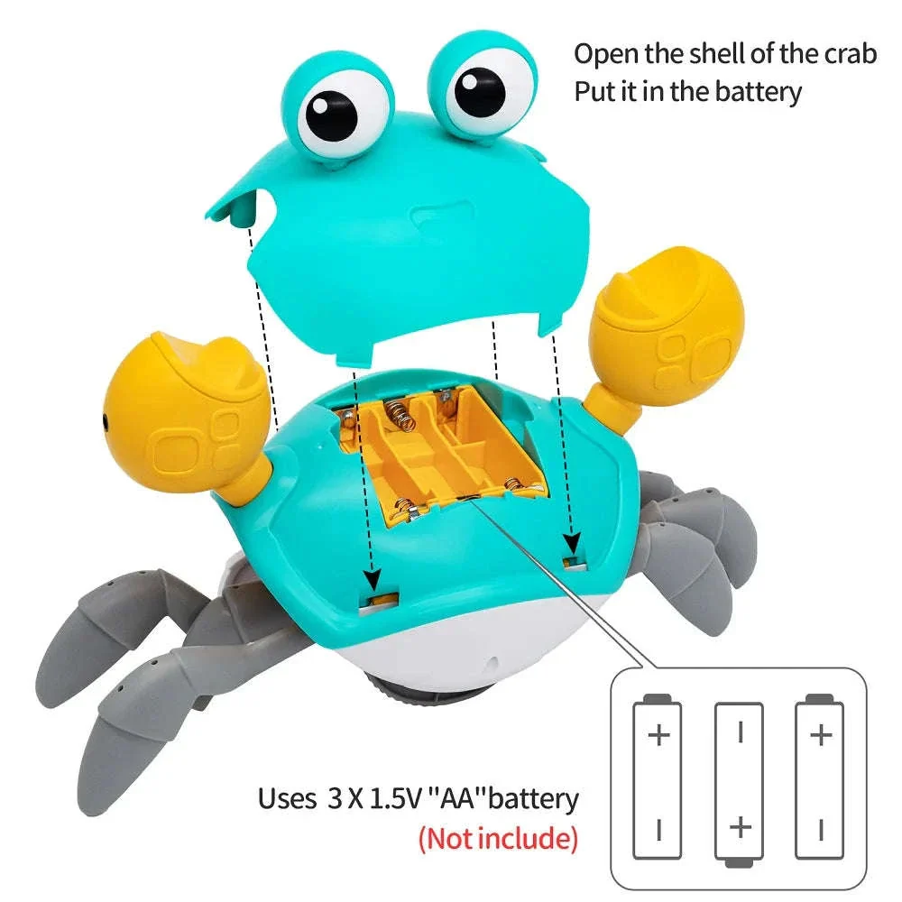Dancing Crab Run Away Toy for Babies with Lights and Music - Image 11