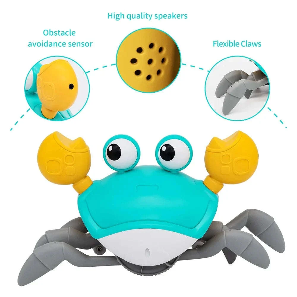 Dancing Crab Run Away Toy for Babies with Lights and Music - Image 12