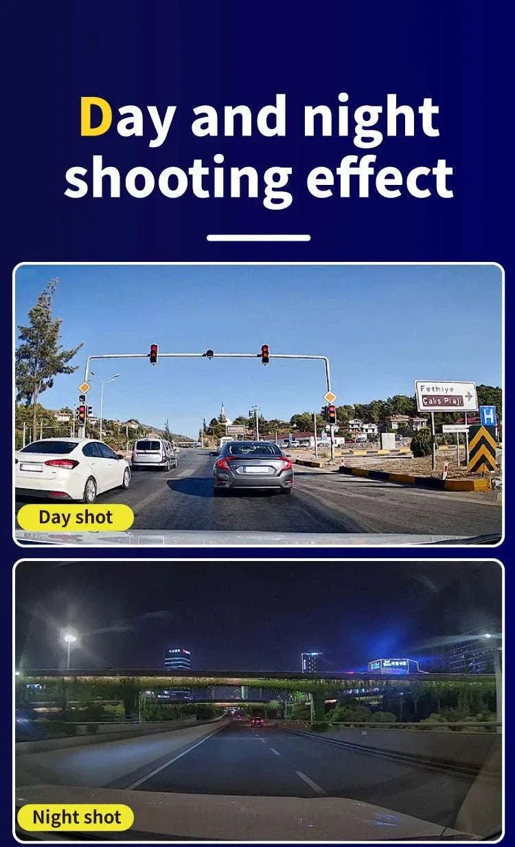 3 Camera Dash Cam 1080P Front Interior Rear with 4" Display - Image 11