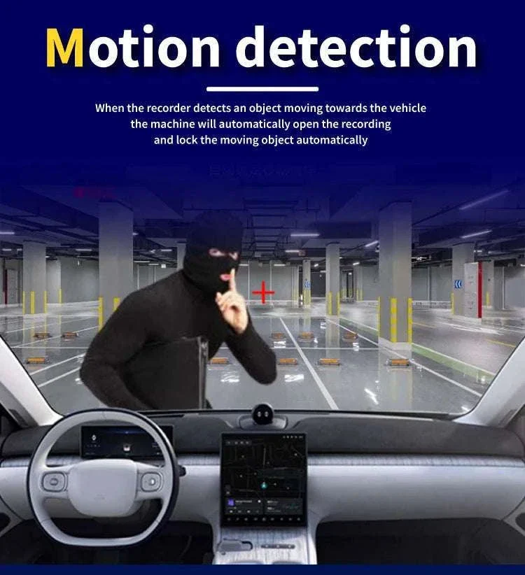3 Camera Dash Cam 1080P Front Interior Rear with 4" Display - Image 15