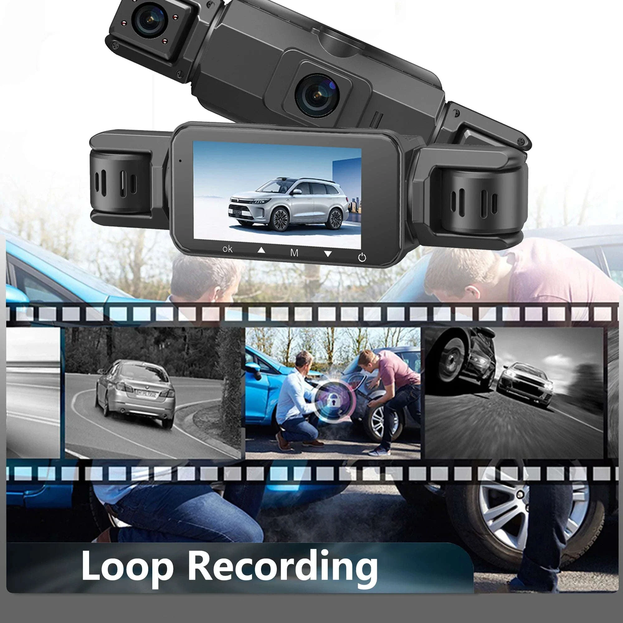 4-Channel Car Dash Cam with WiFi, 1080P Recording & Night Vision - Image 18