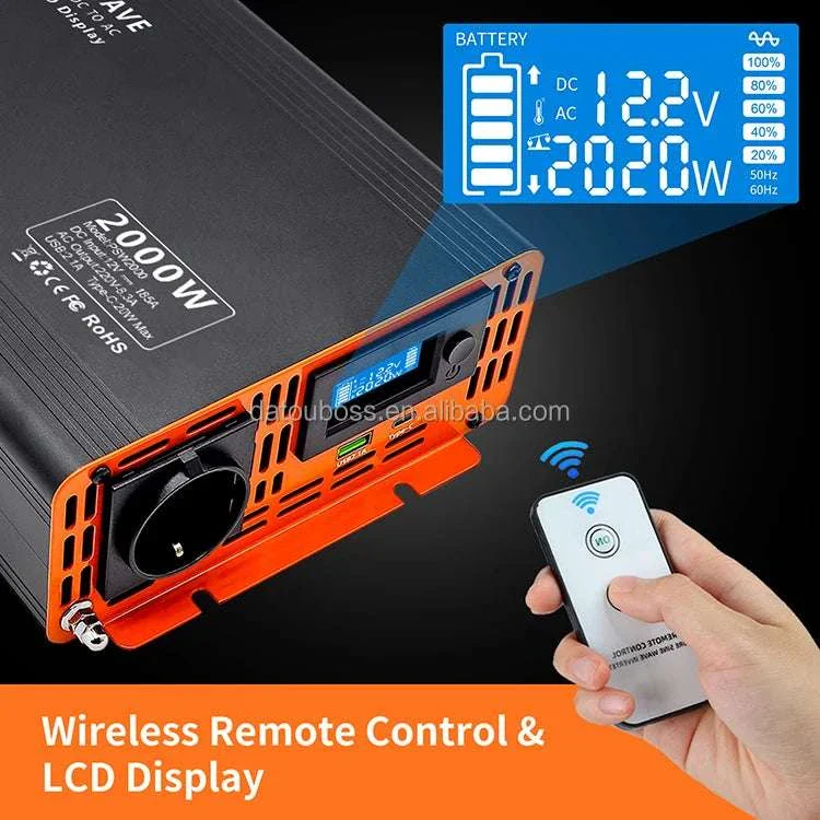 1000W Pure Sine Wave Power Inverter 12V/24V/48V to 120V/220V - Image 11